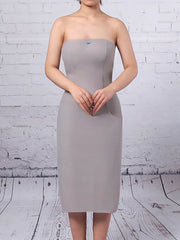 Knee-length Beaded Chiffon Sweetheart Sheath Mother of the Bride Dress