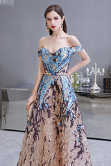 Long A-line Off-the-Shoulder Sequins Prom Dress-27dress