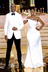 Long Mermaid One Shoulder Sleeveless Satin Wedding Dress with Beading-27dress