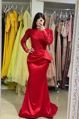 Long Sleeve Mermaid Prom Dress with Lace