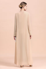 Long Sleeves Jacket Chiffon Mother of the Bride Dress Jumpsuit-27dress