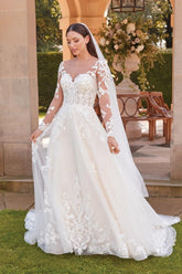 Long Sleeves Sweetheart Lace Ivory Wedding Dress From 27dress