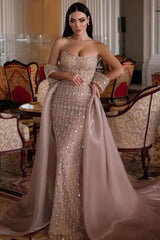27DRESS Luxurious Off-the-Shoulder Formal Mermaid Evening Dresses with Rhinestones