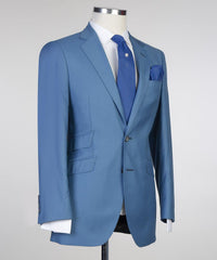 Modern Blue Two Pieces Notched Lapel Men Suits for Prom