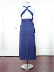 One Shoulder A-line Ruffled Bridesmaid Dresses in Jersey