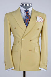Peaked Lapel Double Breasted Prom Suits