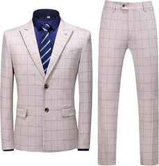 Peaked Lapel Two Pieces Fancy Business Suits