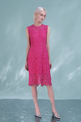 27Dress Pink Sleeveless A-line Knee-length Dresses