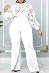 Plus Size Jumpsuits Lace Long Sleeve Jumpsuits for Women-27dress