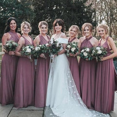 Purple Multiway Infinity Ruffles A-Line Bridesmaid Dresses-27dress