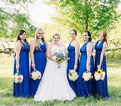 Royal Blue Ruffles Multiway Infinity A-Line Bridesmaid Dresses-27dress