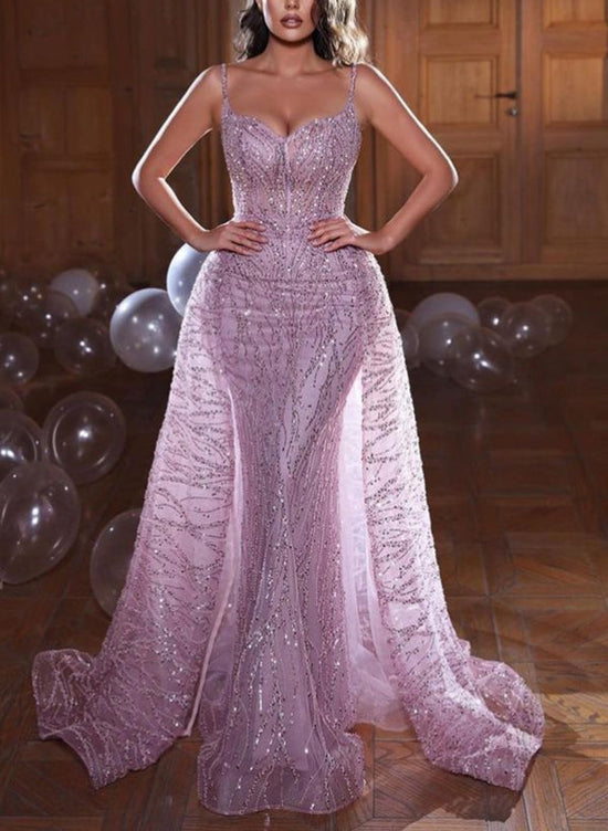 Sequined Sweetheart Trumpet/Mermaid Prom Dresses-27dress