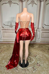 Sexy Sweetheart Mini Sheath Homecoming Dress with Diamonds-27dress