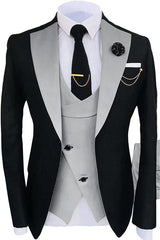 Shawl Lapel Three Pieces Bespoke Prom Suits