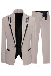 Shawl Lapel Three Pieces Prom Suits