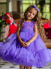 Short Princess Tulle Sleeveless Jewel Neck Party Birthday Flower Girl Dresses-27dress