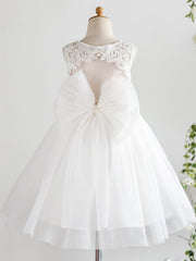 Short Princess Tulle Wedding First Communion Birthday Flower Girl Dresses-27dress