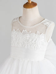 Short Princess Tulle Wedding First Communion Birthday Flower Girl Dresses-27dress