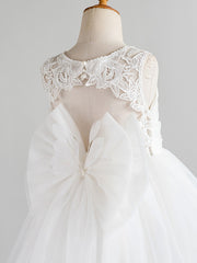 Short Princess Tulle Wedding First Communion Birthday Flower Girl Dresses-27dress