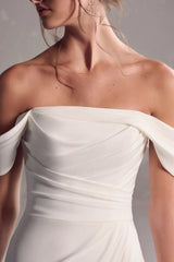 Simple Off-the-Shoulder Mermaid Wedding Dress-27dress