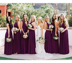 Sleeveless Purple Multiway Infinity Bridesmaid Dress-27dress