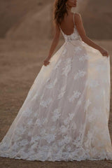 Spaghetti Straps Sweetheart A-line Wedding Dress From 27dress
