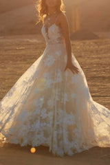 Spaghetti Straps Sweetheart A-line Wedding Dress From 27dress