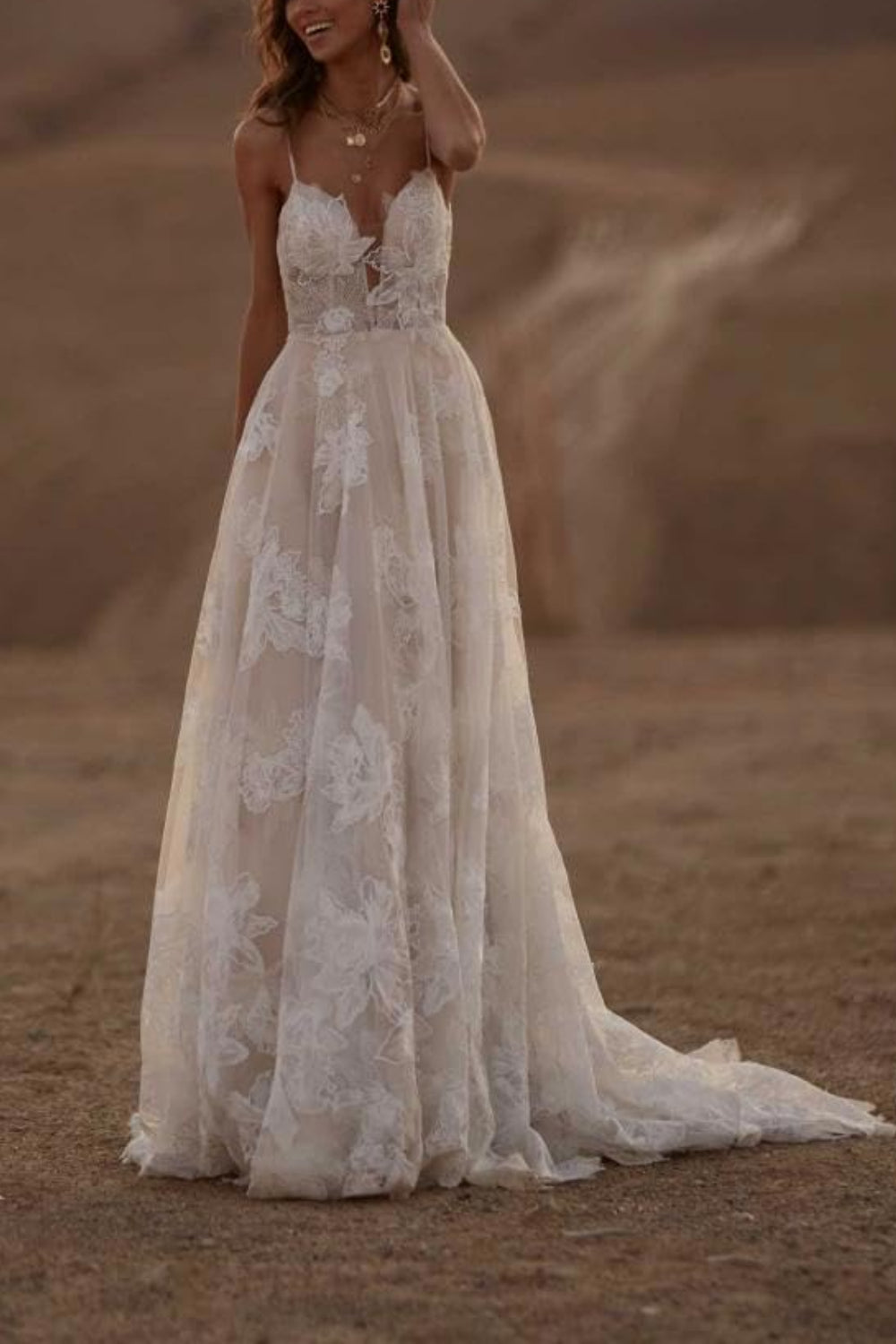 Spaghetti Straps Sweetheart A-line Wedding Dress From 27dress