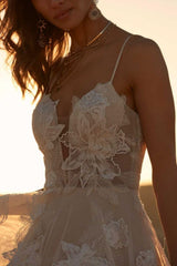 Spaghetti Straps Sweetheart A-line Wedding Dress From 27dress