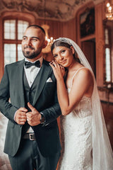 Spaghetti-Straps Sweetheart Wedding Dress Lace Mermaid Sleeveless-27dress