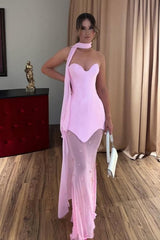Strapless Sweetheart Sleeveless Long Mermaid Prom Dress With Beading