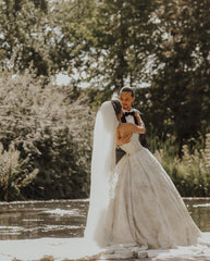 Sweetheart Lace Wedding Dress Princess With Appliques-27dress