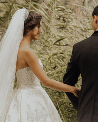 Sweetheart Lace Wedding Dress Princess With Appliques-27dress