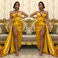 Sweetheart Long Prom Dress with Split