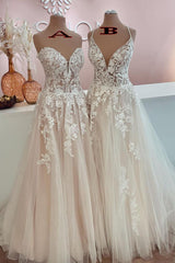 Sweetheart Wedding Dress Tulle Lace Appliques Online-27dress
