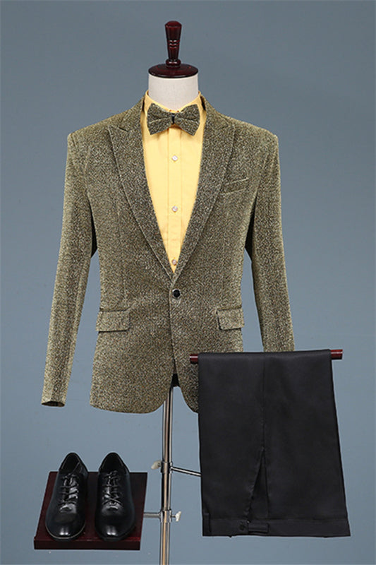 Two Pieces Sequins Chic Sequins Prom Suits