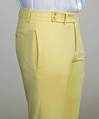Fashion Double Breasted Peaked Lapel Men Yellow Prom Suits