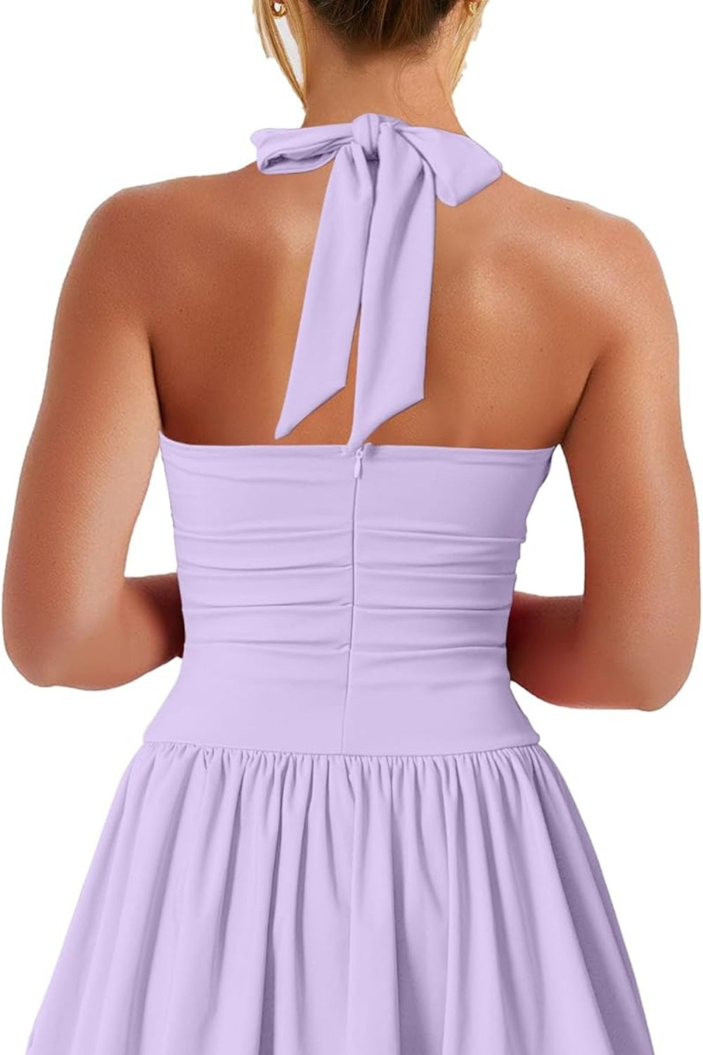 Sexy Black Sleeveless Halter Corset Mini Homecoming Dress