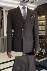 formal-black-peaked-lapel-close-fitting-two-pieces-men-suits-for-customize