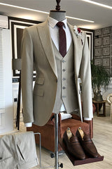 men-light-khaki-striped-peak-lapel-3-pieces-slim-fit-men-suits-for-business