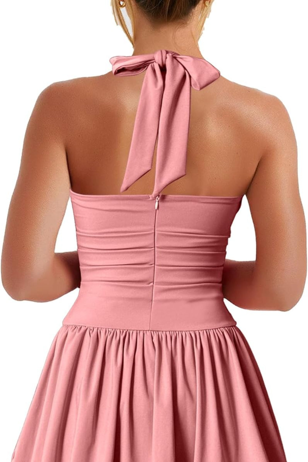 Sexy Black Sleeveless Halter Corset Mini Homecoming Dress