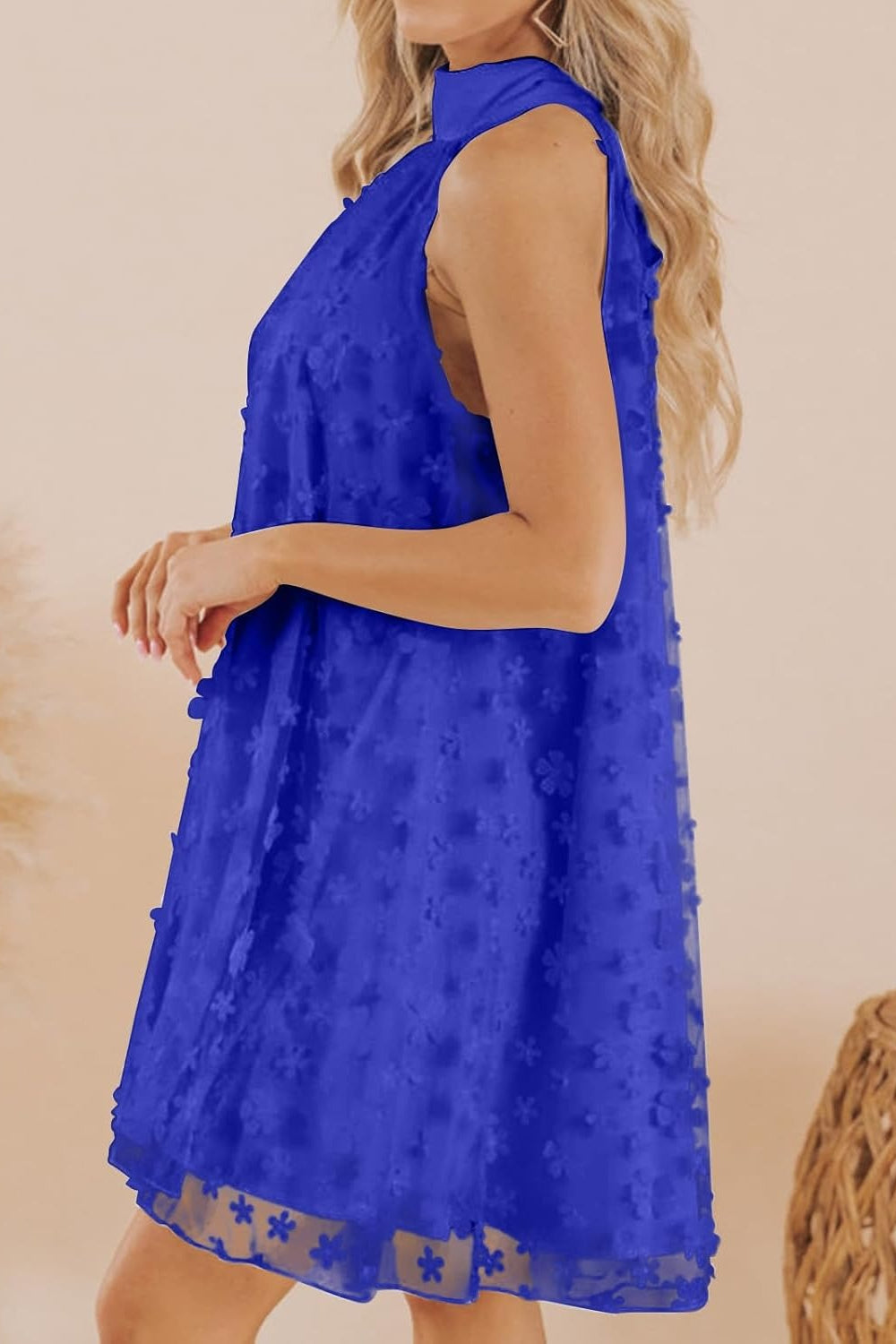 White Cute Sleeveless Halter A Line Mini Homecoming Dress