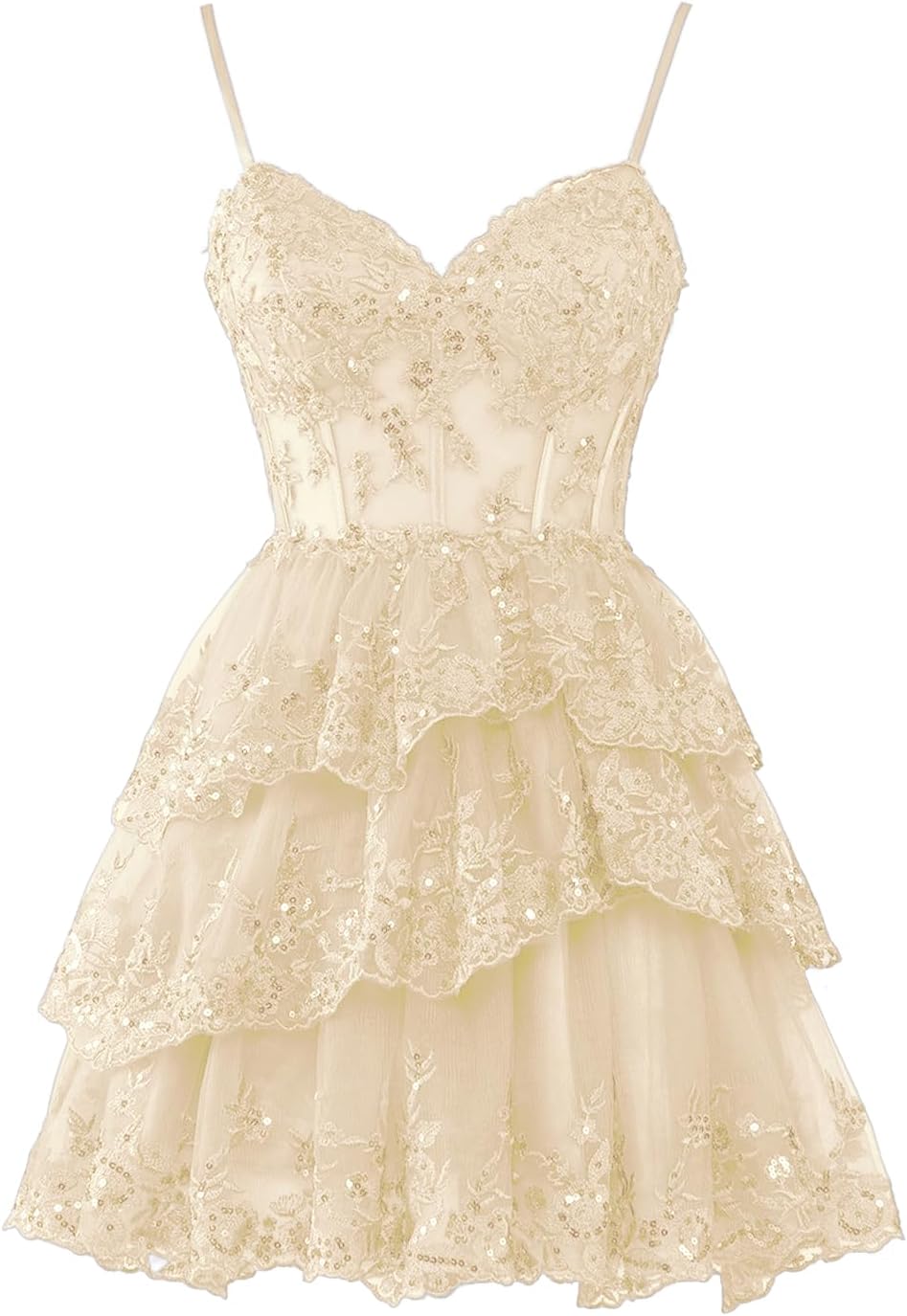 Black Sparkly Sweetheart Tulle Lace Homecoming Dress