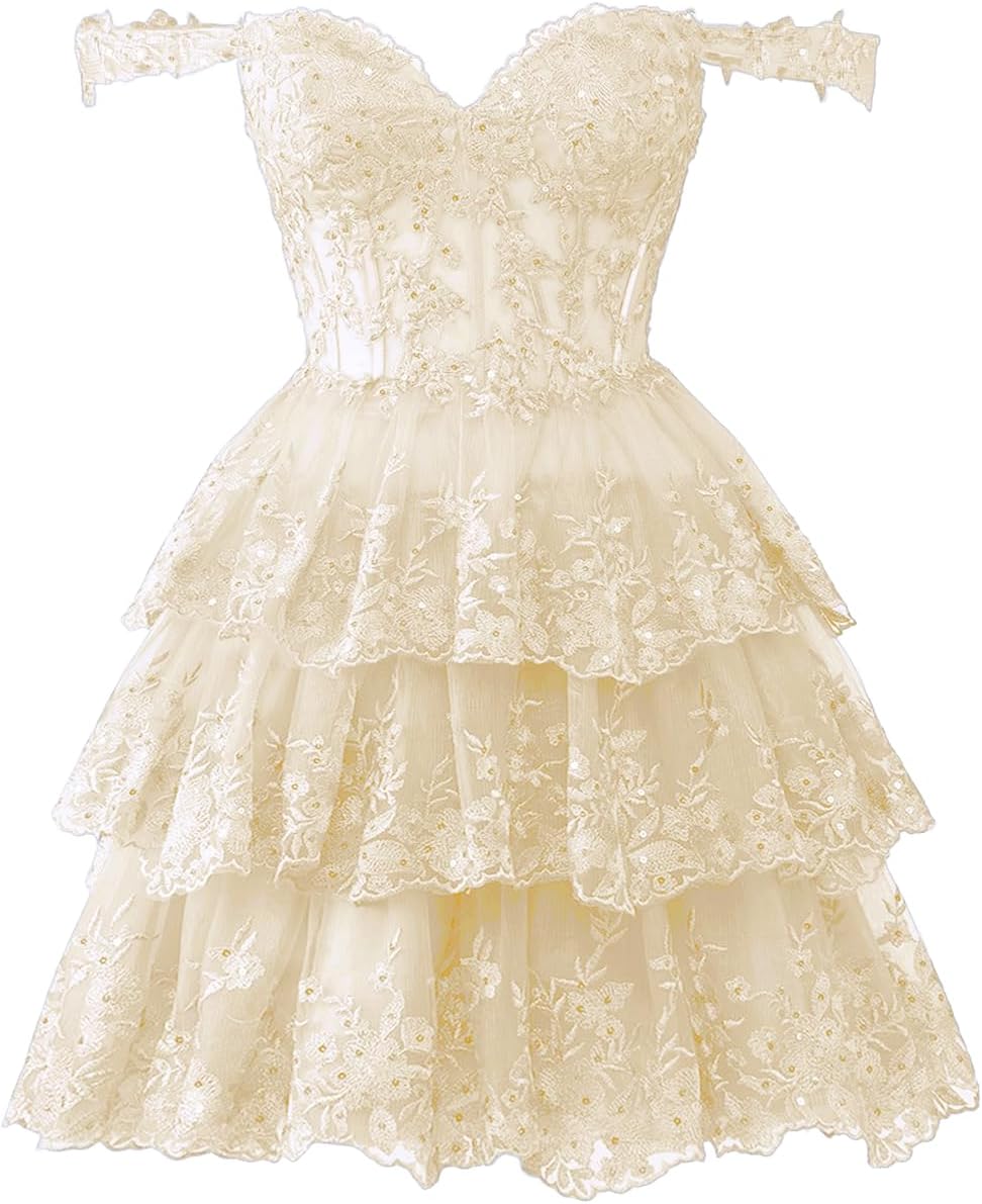 Black Sparkly Sweetheart Tulle Lace Homecoming Dress