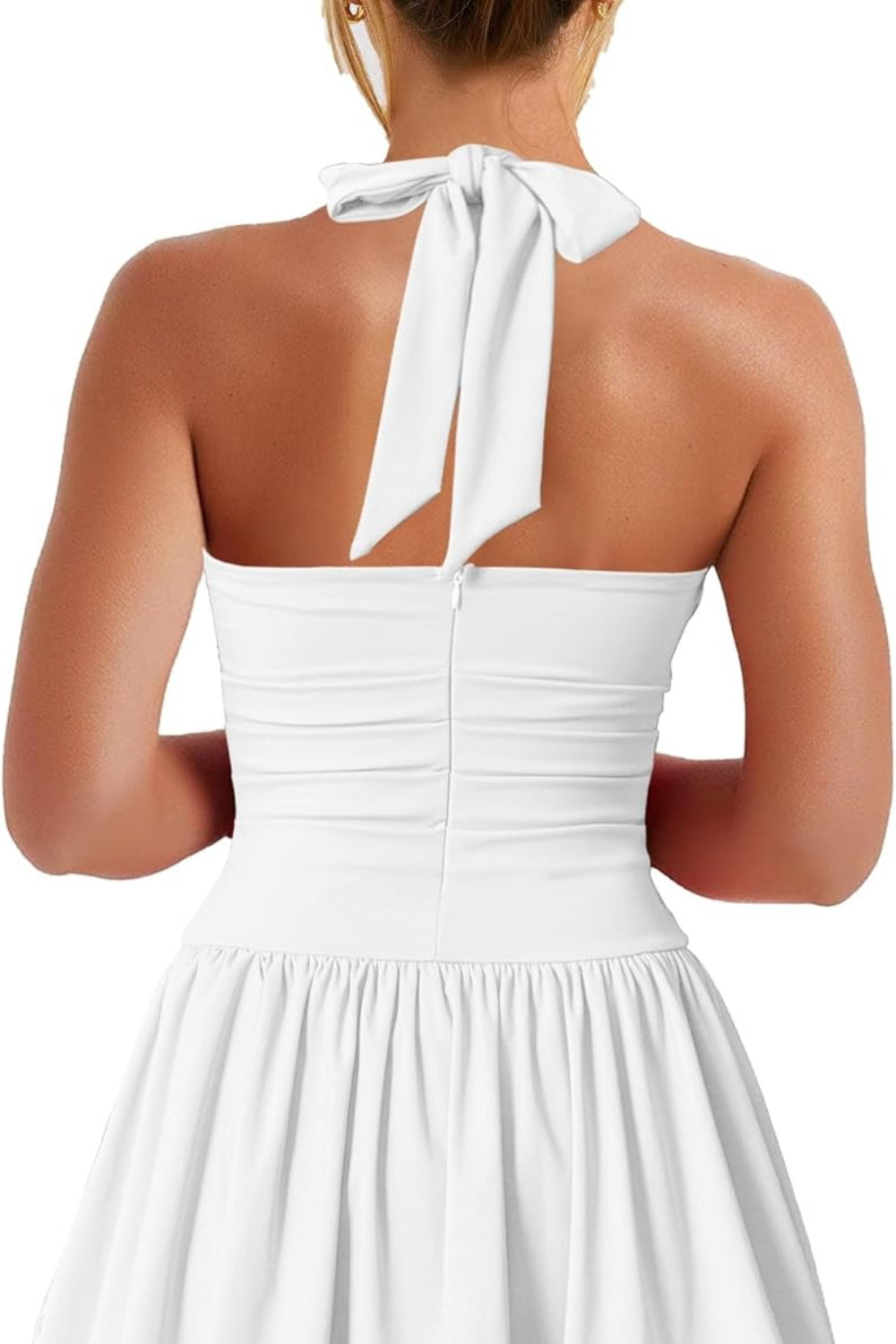 Sexy Black Sleeveless Halter Corset Mini Homecoming Dress