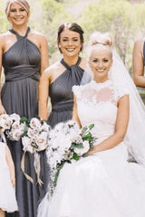 Sleeveless Multiway Infinity Bridesmaid Dresses with Floor-length