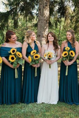 A-Line Sleeveless Multiway Infinity Simple Bridesmaid Dress
