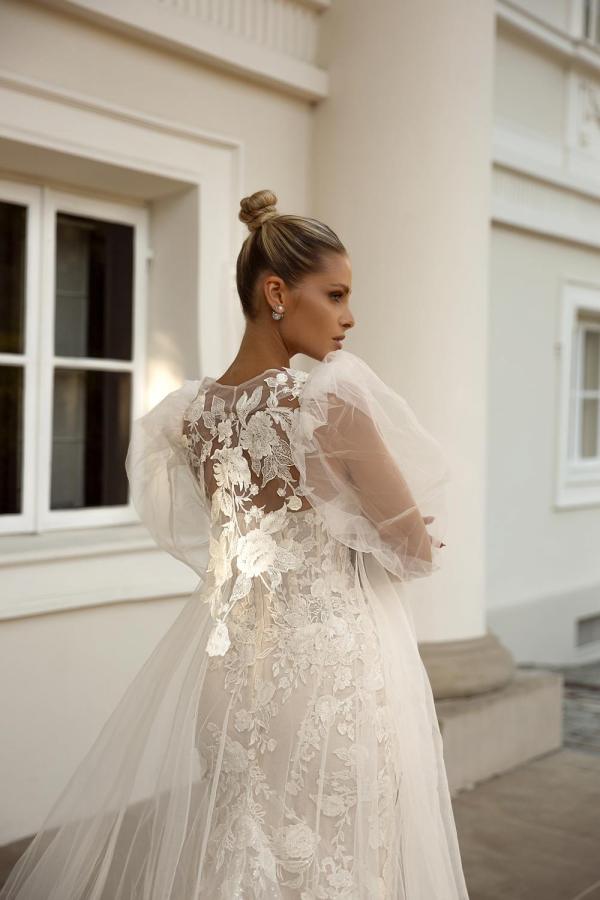 Elegant Mermaid Sweetheart Lace Tulle Long Wedding Dresses