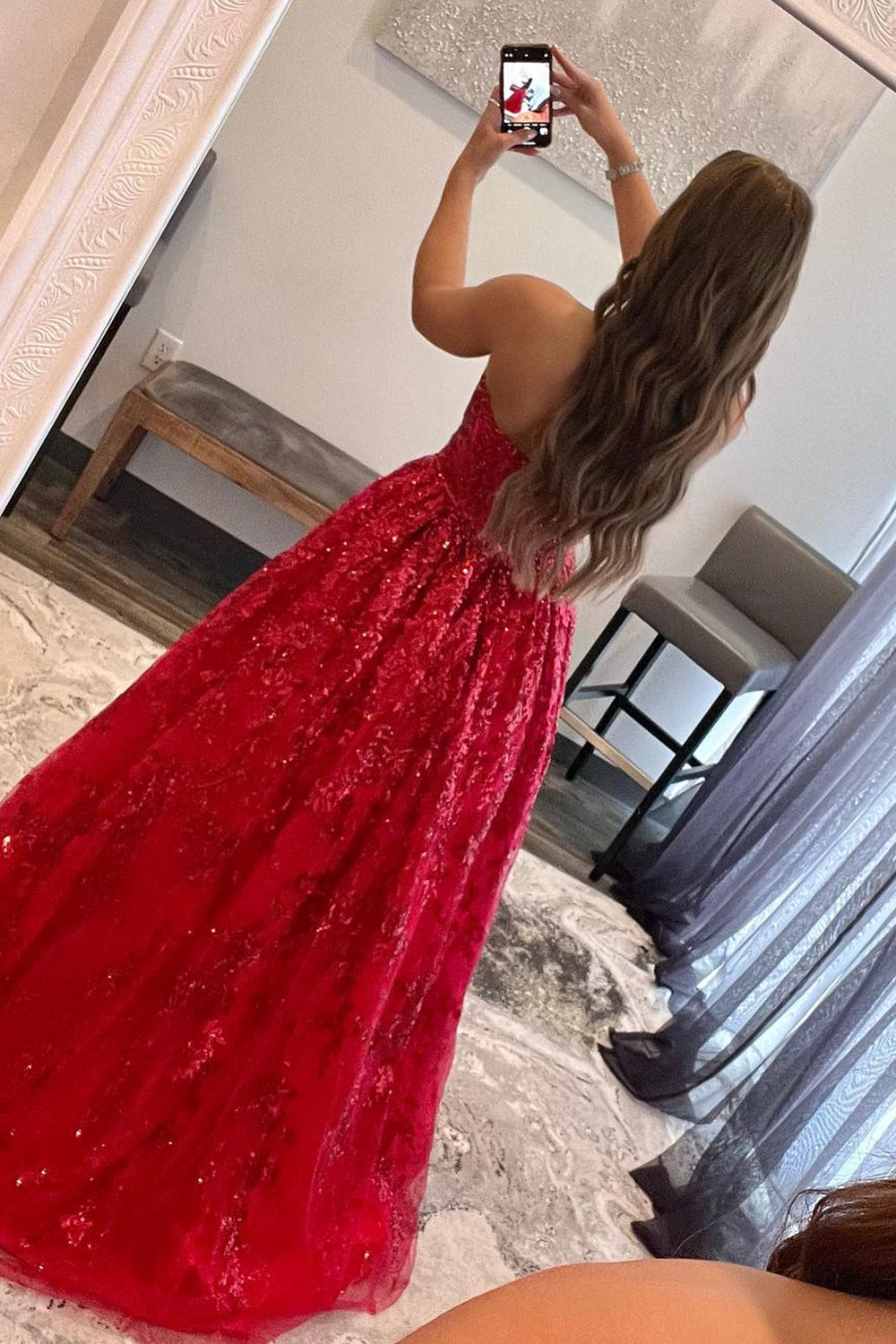 Royal Blue Long Prom Dress with Appliques