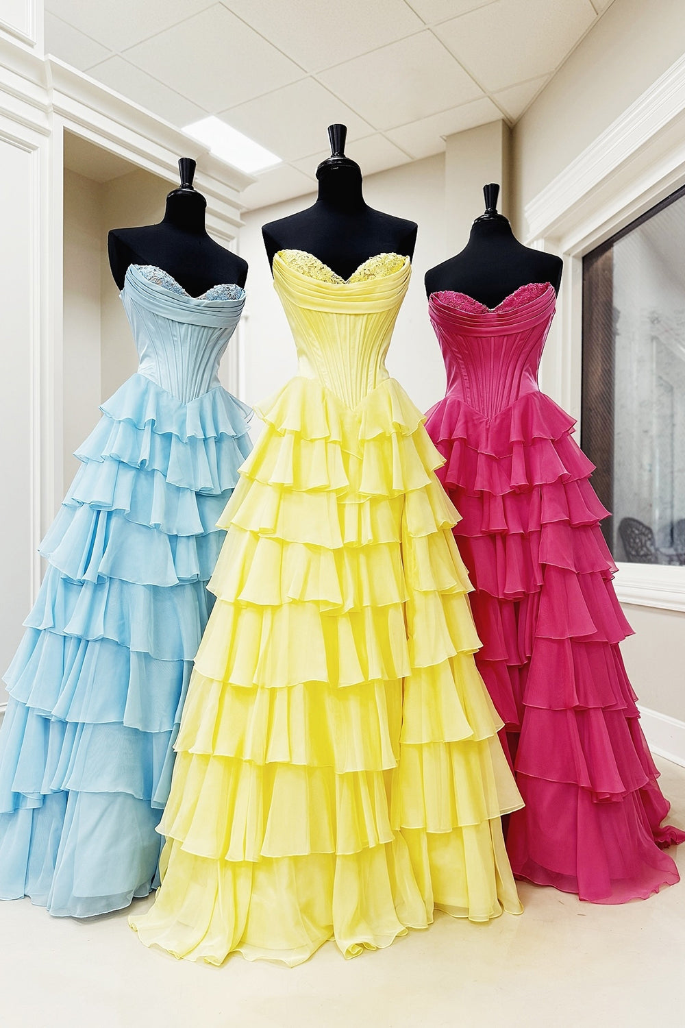 Sweetheart A-Line Long Prom Dress with Slit